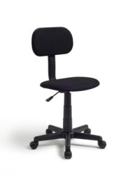 Argos Home Fabric Office Chair - Black