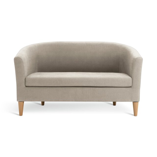 Argos Home Tub Fabric 2 Seater Sofa - Natural - image 1