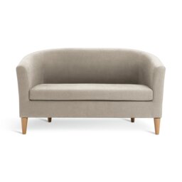 Argos Home Tub Fabric 2 Seater Sofa - Natural - thumbnail 1