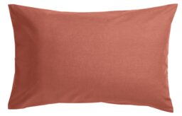 Habitat Polycotton Standard Pillowcase Pair - Rust - thumbnail 1