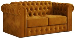 Jay-Be Chesterfield Velvet 2 Seater Sofa Bed - Gold
