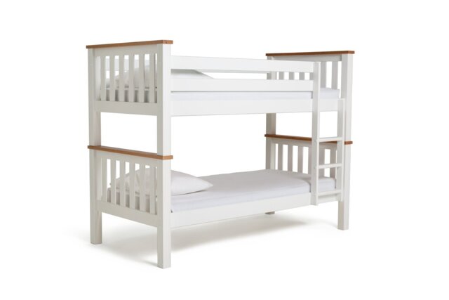 Habitat Heavy Duty Detachable Bunk & 2 Mattresses - Two Tone - image 1