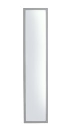 Home Essentials Grey Full Length Over the Door Mirror - thumbnail 1