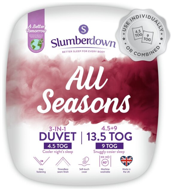 Slumberdown All Seasons 13.5 Tog Duvet - Single - image 1