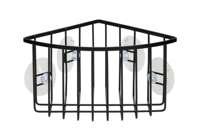 Argos Home Corner Shower Storage Basket - Black - image 1