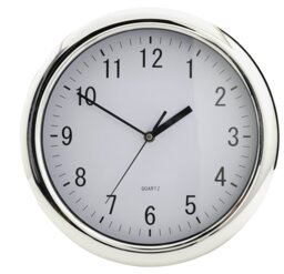 Argos Home Quartz Wall Clock - Chrome