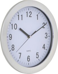 Argos Home Quartz Wall Clock - Chrome - thumbnail 2