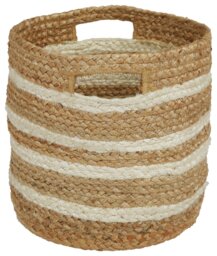 Great Little Trading Company Jute Storage Basket - Ivory - thumbnail 2