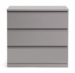 Argos Home Jenson 3 Drawer Chest - Grey Gloss - thumbnail 2