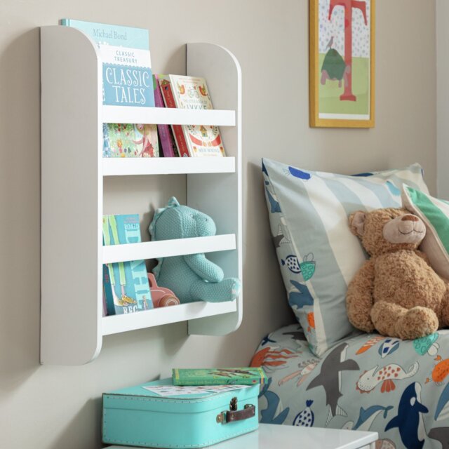 Habitat Kids Scandinavia Wall Mounted Mini Shelf - White - image 1