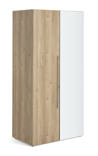 Habitat Atlas 2 Door Mirror Wardrobe - Oak - image 1