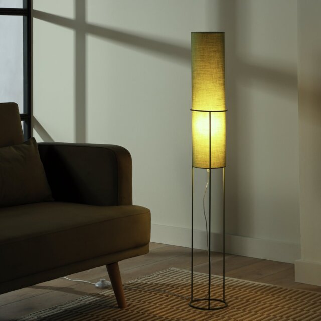 Argos Home Metal Column Floor Lamp - Green - image 1