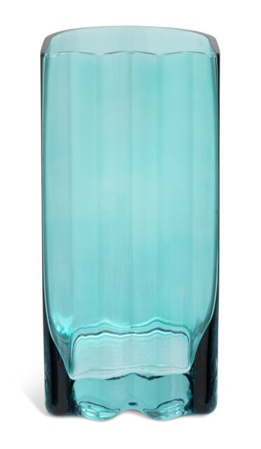 Habitat 60 Wiggle Glass Vase - Small - Blue - image 1
