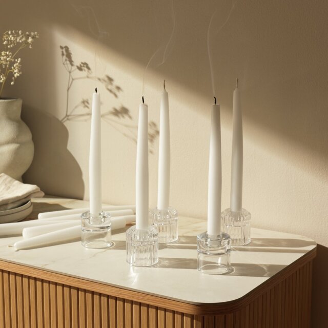 Habitat Pack of 10 Tapered Candles - Unscented - image 1