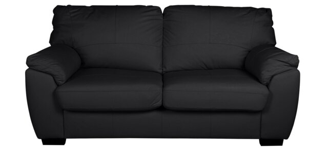 Argos Home Milano Leather 2 Seater Sofa Bed - Black - image 1