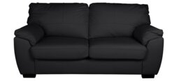 Argos Home Milano Leather 2 Seater Sofa Bed - Black
