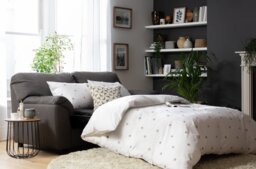 Argos Home Milano Leather 2 Seater Sofa Bed - Black - thumbnail 2