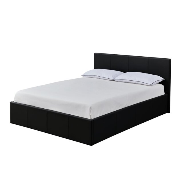 Argos Home Lavendon Small Double Side Open Ottoman Bed-Black - image 1
