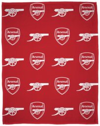 Arsenal FC Fleece Throw - Red - 100x150cm - thumbnail 2