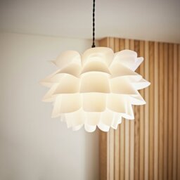 ValueLights Danish White Easy Fit Lampshade - 40cm - thumbnail 1