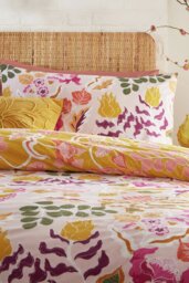 furn Protea Abstract Floral Pink Bedding Set - Superking - thumbnail 2