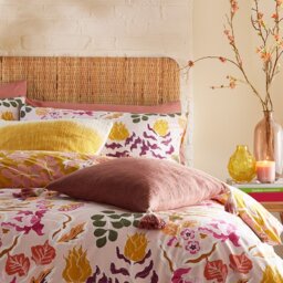 furn Protea Abstract Floral Pink Bedding Set - Superking - thumbnail 1