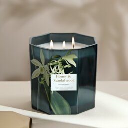 Argos Home Multiwick Extra Large Candle - Honey & Sandalwood