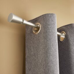 Argos Home Extendable Metal Trumpet Matte Nickel Curtain Pole - 165 - 300cm - thumbnail 2
