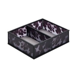 Argos Home Black Metallic Frame Open Glass Jewellery Box - thumbnail 2