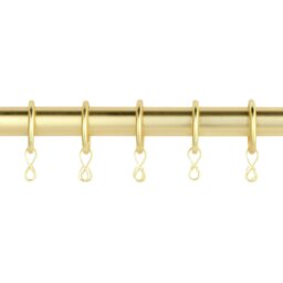 Argos Home 20 Metal Curtain Rings - Polished Gold - thumbnail 1