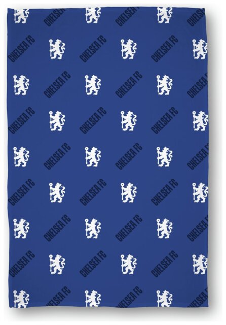 Chelsea FC Fleece Throw - Blue - 100x150cm - image 1