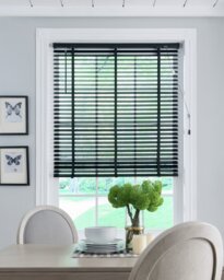Little Black Book Basswood Black 50mm Venetian Blind - 170cm