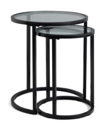 Argos Home Boutique Nest of 2 Tables - Black - thumbnail 1