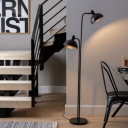 Argos Home Spun Adjustable Multihead Floor Lamp - Black - thumbnail 2
