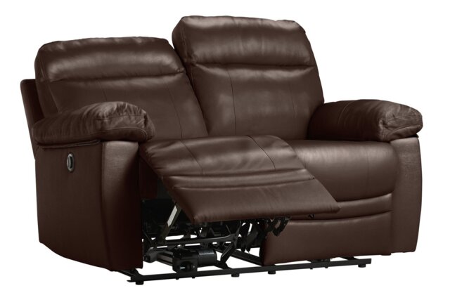 Argos Home Paolo 2 Seater Power Recliner Sofa - Chocolate - image 1