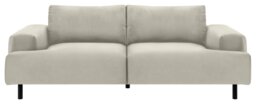 Habitat Julien Velvet 3 Seater Sofa - Natural - thumbnail 1