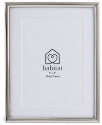 """Habitat Skinny Silver Metal Picture Frame - 5x7""""""" - thumbnail 2