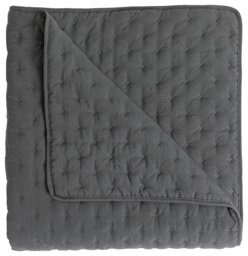 Argos Home Pinsonic Bedspread - Charcoal - 260x260cm - thumbnail 2