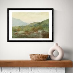 East End Prints Moor Path Black Frame Art Print - A2 - thumbnail 1