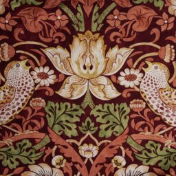 Habitat x Morris & Co. Curtains - Red - 168x183cm - thumbnail 2