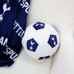 Tottenham Hotspur FC Football Shaped Cushion White - 25cm - thumbnail 1