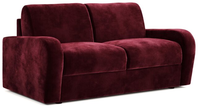 Jay-Be Deco Velvet 2 Seater Sofa Bed - Burgundy - image 1