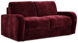 Jay-Be Deco Velvet 2 Seater Sofa Bed - Burgundy - thumbnail 1