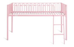Argos Home Single Metal Midsleeper Bed Frame - Pink - thumbnail 2