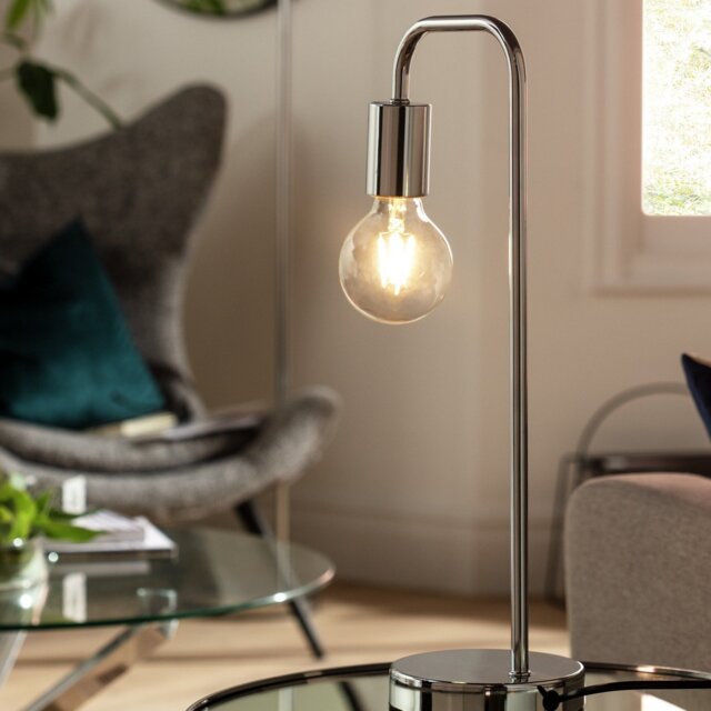 Argos Home Rayner Table Lamp - Chrome - image 1