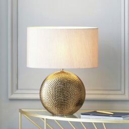 Pacific Mabel Ceramic Dot Textured Table Lamp - Bronze - thumbnail 1