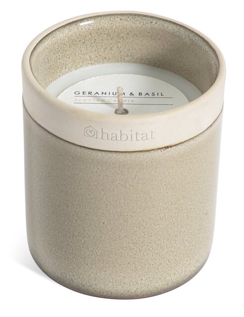 Habitat Singlewick Candle - Geranium & Basil - image 1