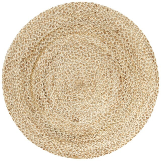 Habitat Braided Round Natural Jute  Rug - 100cm - image 1