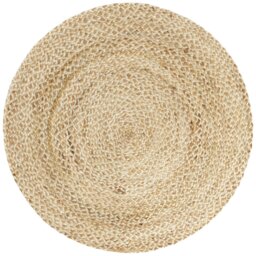 Habitat Braided Round Natural Jute Flatweave Rug - 100cm - thumbnail 1