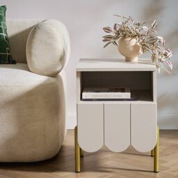 Habitat Fala 1 Drawer Side Table - Natural - thumbnail 1